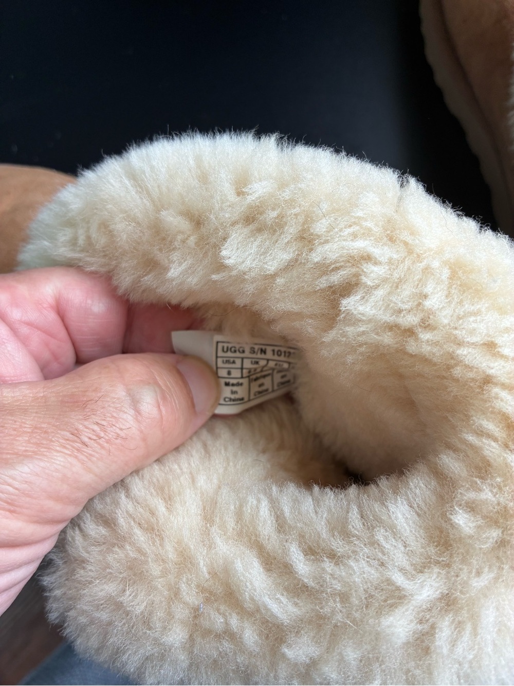 UGG Plush Shearling Lined Boot in Light Tan - Picture 5 of 7